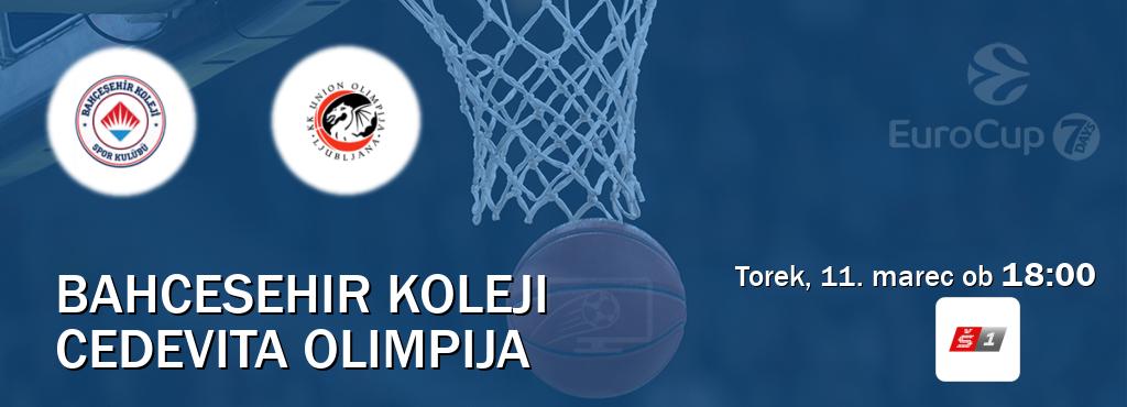 Bahcesehir Koleji in Cedevita Olimpija v živo na Sport TV 1. Prenos tekme bo v torek, 11. marec ob  18:00