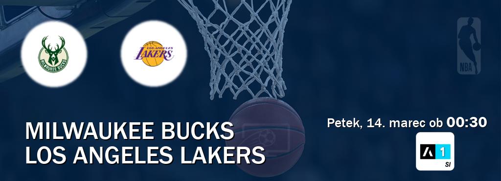 Milwaukee Bucks in Los Angeles Lakers v živo na Arena Sport 1. Prenos tekme bo v petek, 14. marec ob  00:30